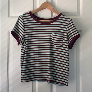 Arizona Jean Co Striped Pocket Tee